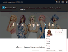 Tablet Screenshot of j-christophersalon.com